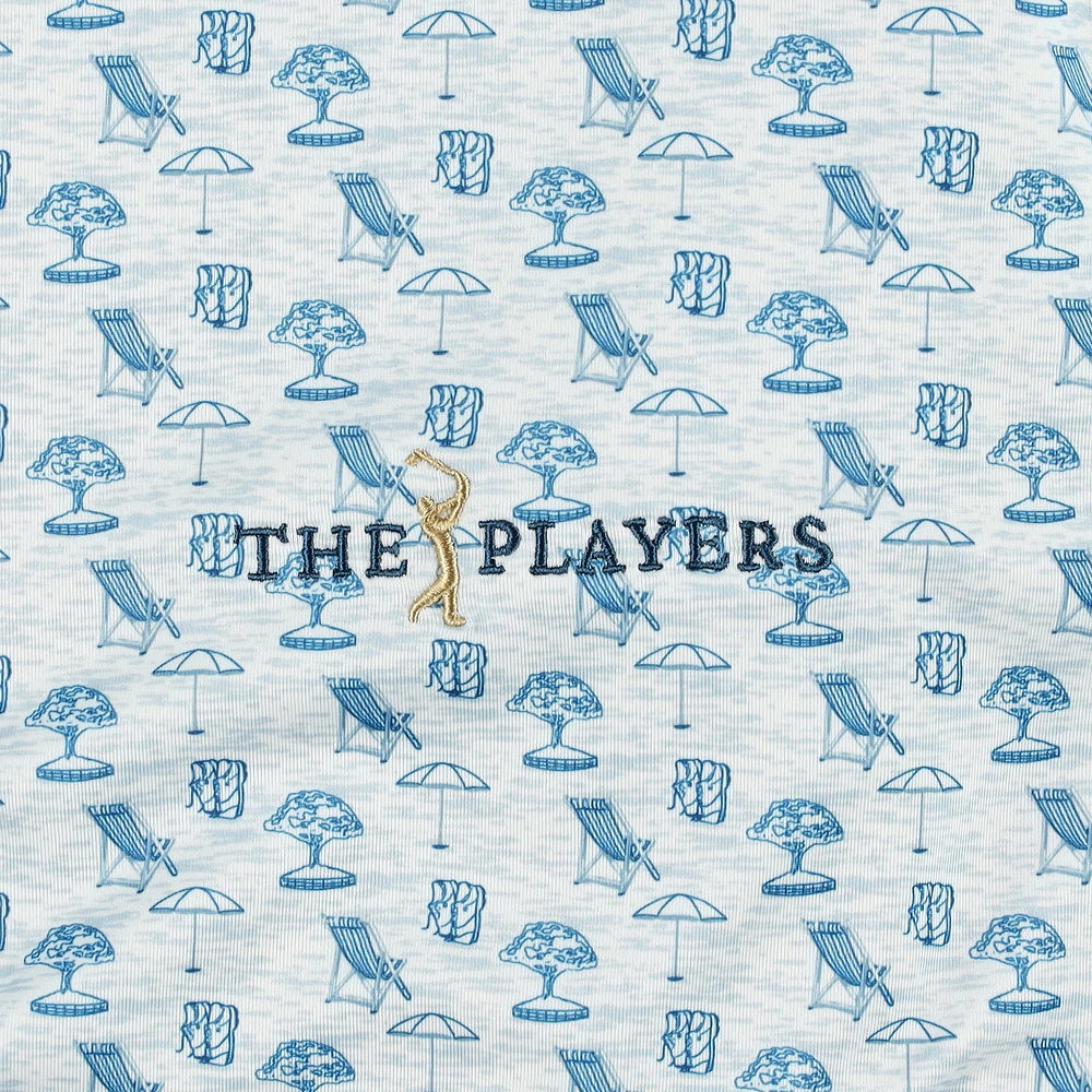 Men's FootJoy  White THE PLAYERS ProDry All Over Print Polo