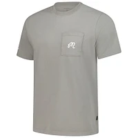 Men's Malbon Golf  Gray THE PLAYERS Bucket Seal T-Shirt