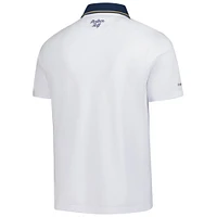 Men's Malbon Golf  White THE PLAYERS Performance Pique Polo