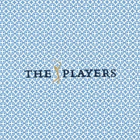 Men's Peter Millar  Blue THE PLAYERS Costa Geo Performance Mesh Polo