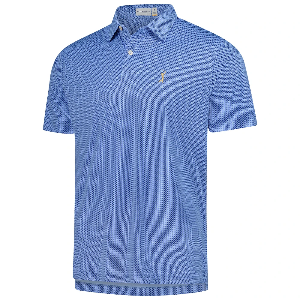 Men's Peter Millar  Blue THE PLAYERS Featherweight Seahorse Polo