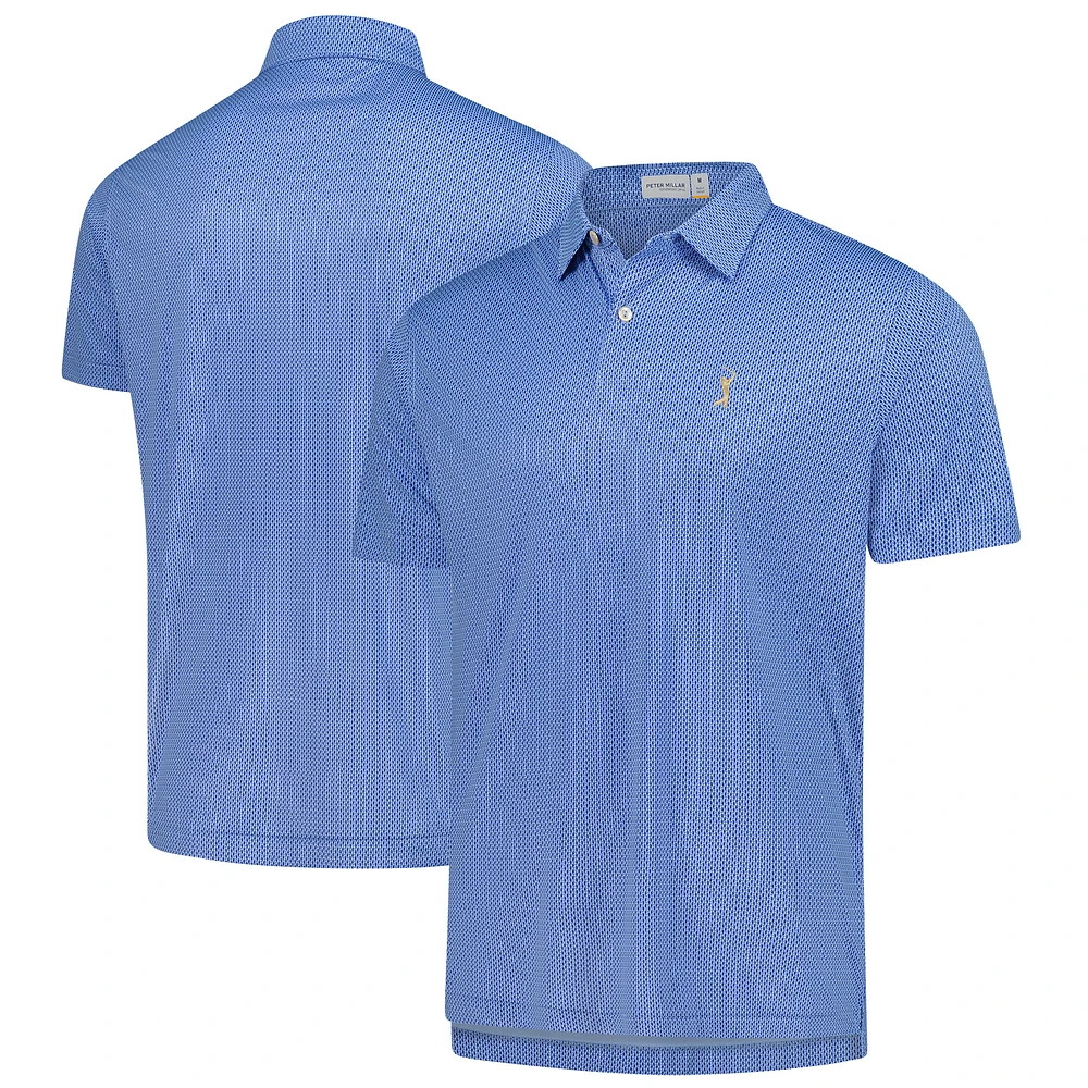 Men's Peter Millar Blue THE PLAYERS Featherweight Seahorse Polo