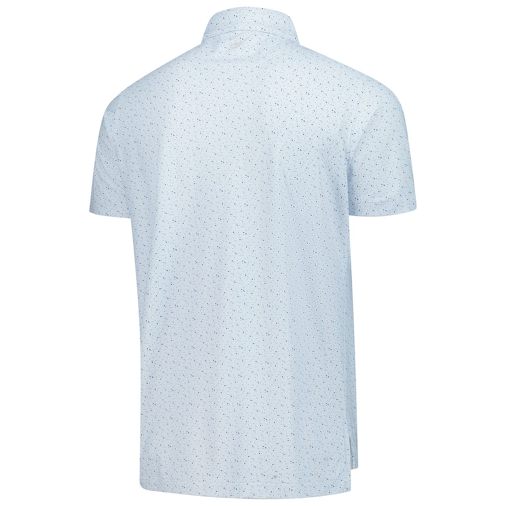 Men's Peter Millar  Light Blue THE PLAYERS Casa Nova Performance Mesh Polo