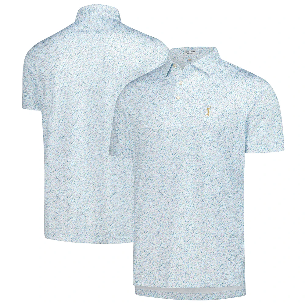 Men's Peter Millar  Light Blue THE PLAYERS Goldman Island Jammin' Performance Polo