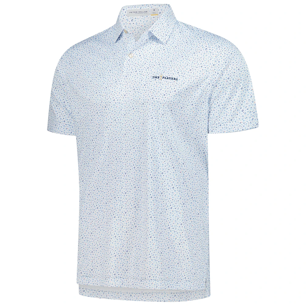 Men's Peter Millar  White THE PLAYERS Featherweight Coconut Lime Polo