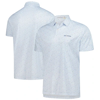Men's Peter Millar  White THE PLAYERS Featherweight Coconut Lime Polo