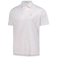 Men's Peter Millar  White THE PLAYERS Goldman Featherweight Honeycomb Polo