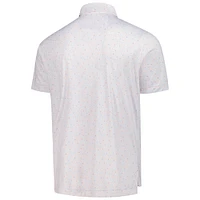Men's Peter Millar  White THE PLAYERS Goldman Featherweight Honeycomb Polo