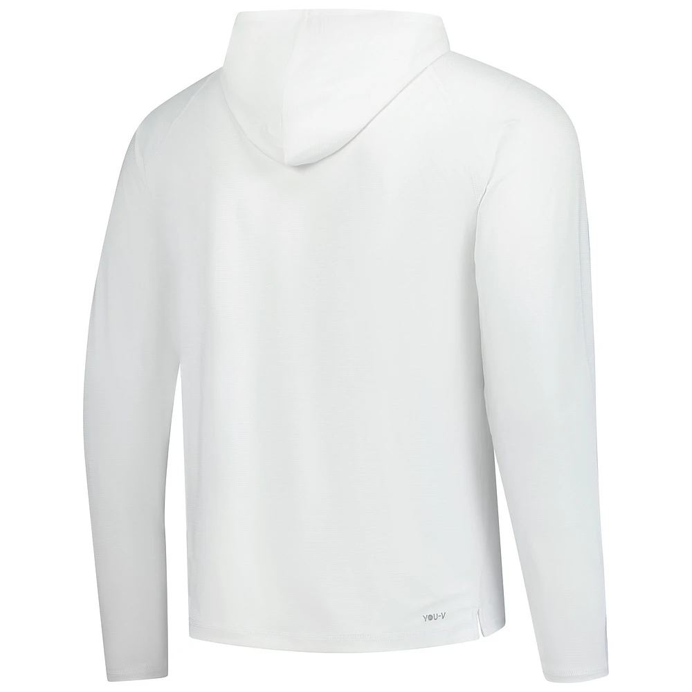 Men's Puma  White THE PLAYERS You-V Raglan Pullover Hoodie