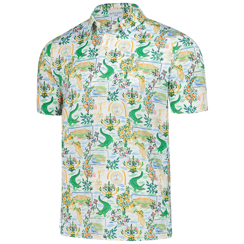 Men's Smith & Quinn  White 2025 THE PLAYERS Sawgrass Clubhouse Smitty Polo