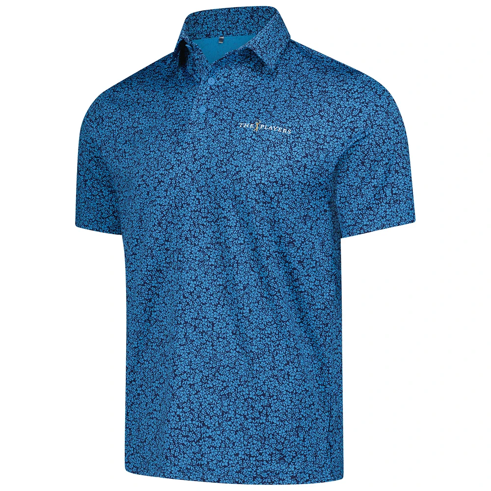 Men's Under Armour  Blue THE PLAYERS Drive Gnome Print Polo