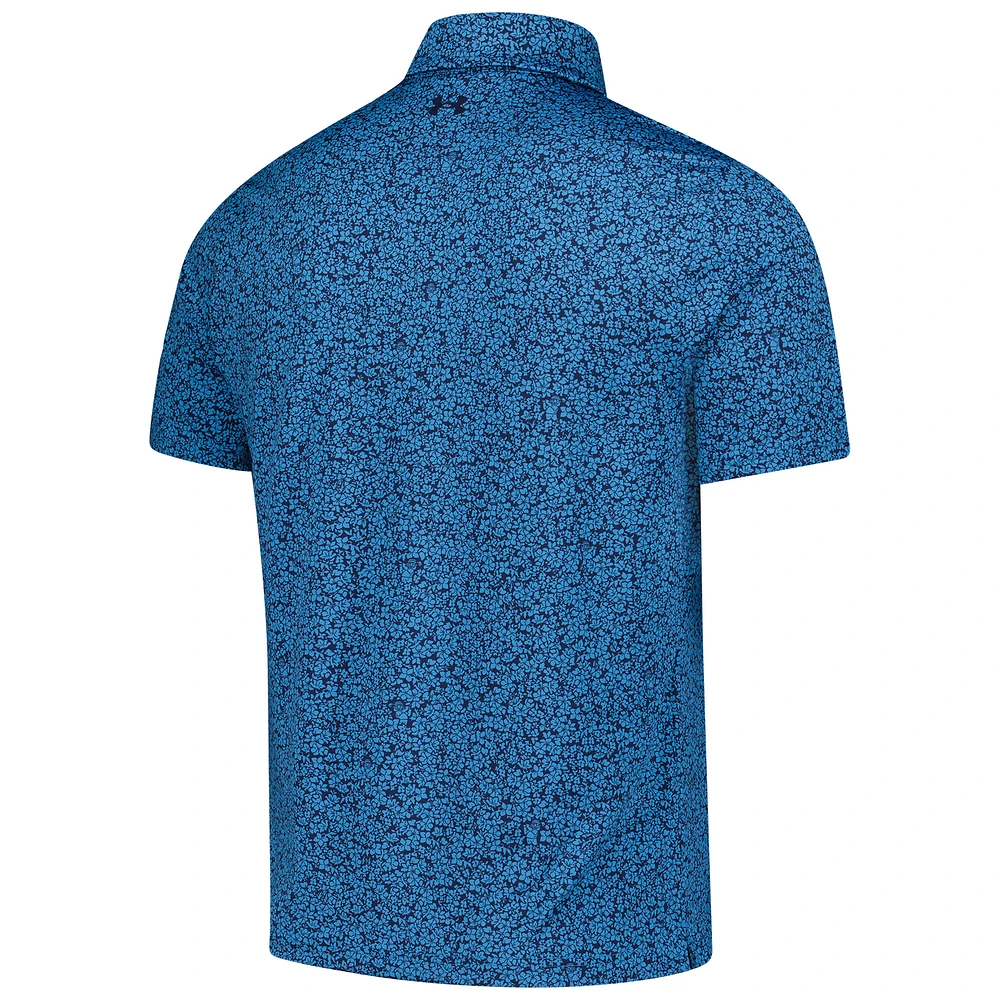 Men's Under Armour  Blue THE PLAYERS Drive Gnome Print Polo