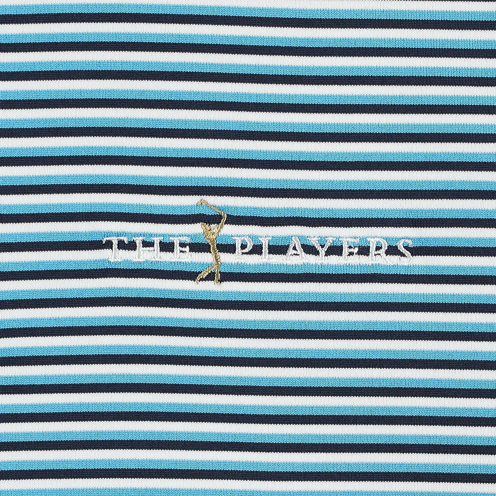Men's Under Armour  Blue THE PLAYERS Drive Groove Stripe Polo