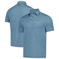 Men's Under Armour  Blue THE PLAYERS Drive Groove Stripe Polo