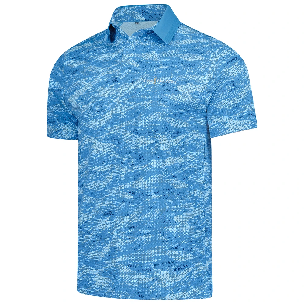 Men's Under Armour  Blue THE PLAYERS Iso-Chill Drive Camo Polo