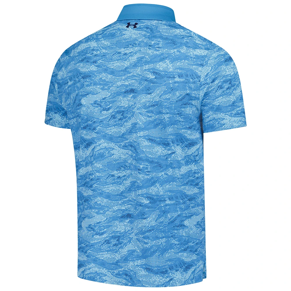 Men's Under Armour  Blue THE PLAYERS Iso-Chill Drive Camo Polo