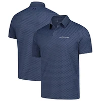 Men's Under Armour  Charcoal THE PLAYERS Iso-Chill Drive Dot Dash Polo