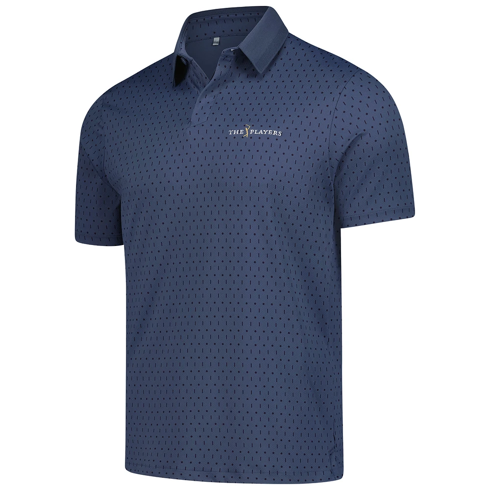 Men's Under Armour  Charcoal THE PLAYERS Iso-Chill Drive Dot Dash Polo