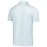 Polo Under Armour bleu clair THE PLAYERS Drive Clubhouse Grid pour homme