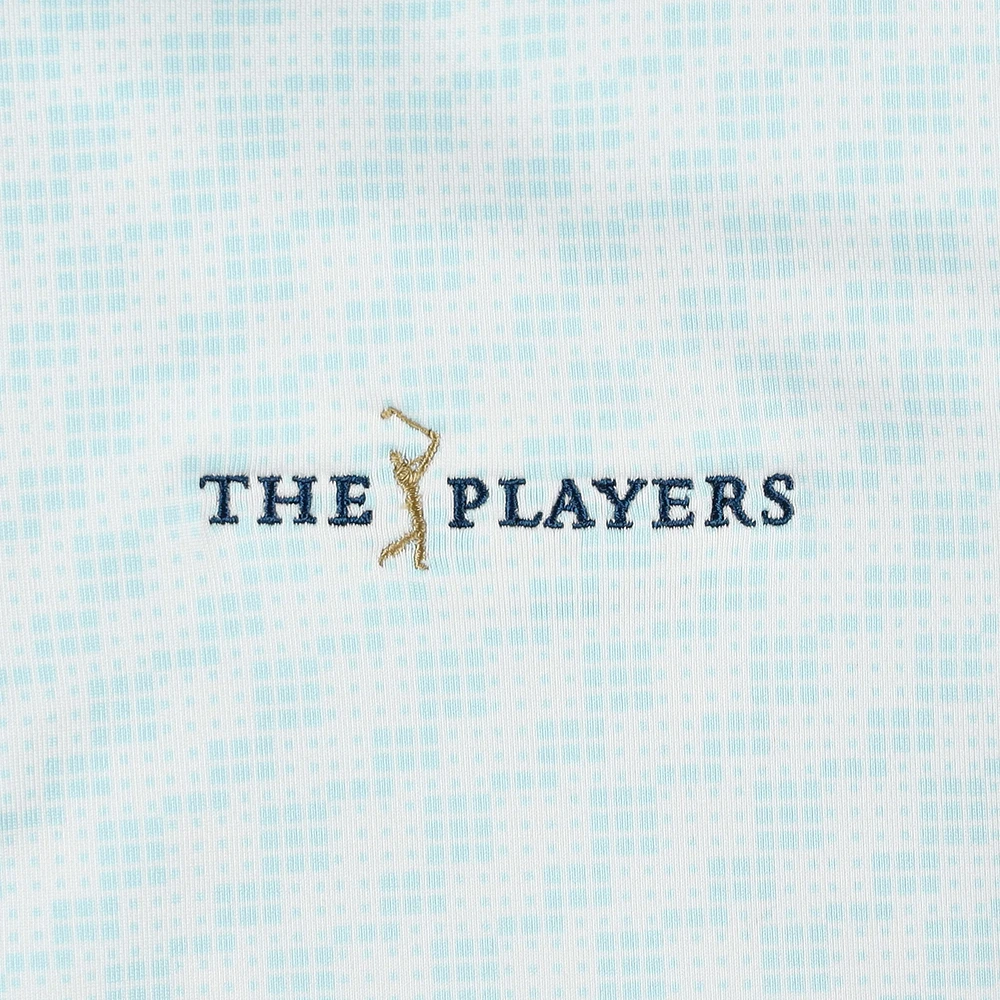 Polo Under Armour bleu clair THE PLAYERS Drive Clubhouse Grid pour homme
