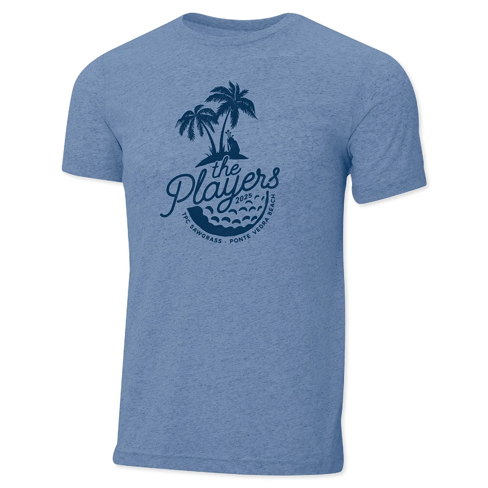Men's Ahead  Heather Blue THE PLAYERS Instant Classic Tri-Blend T-Shirt