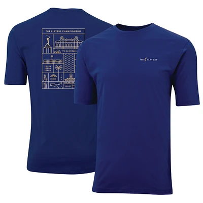 Men's Ahead  Navy the Players Window of Pembrooke T-Shirt