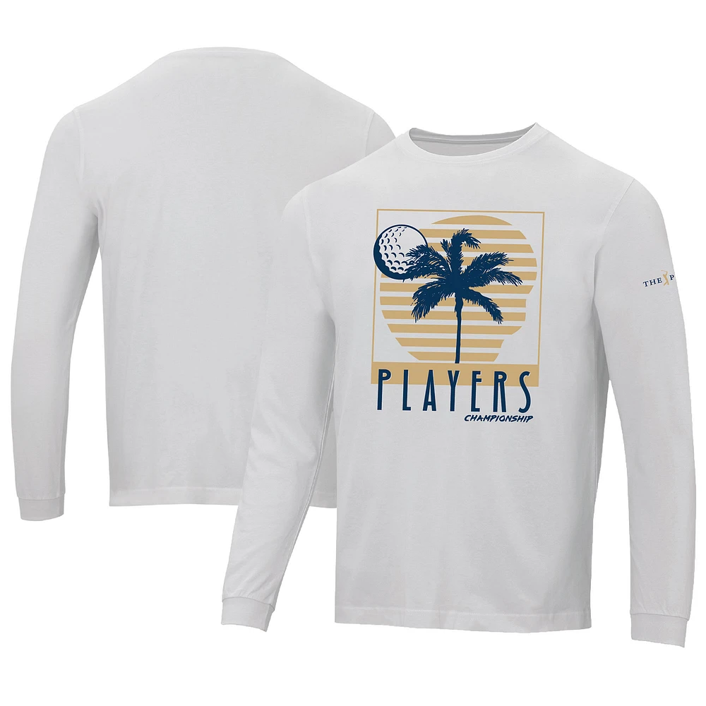 T-shirt à manches longues Ahead White THE PLAYERS Island Green Berkley pour hommes