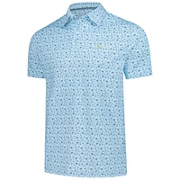 Men's Barstool Golf  Light Blue THE PLAYERS Florida Printed Polo