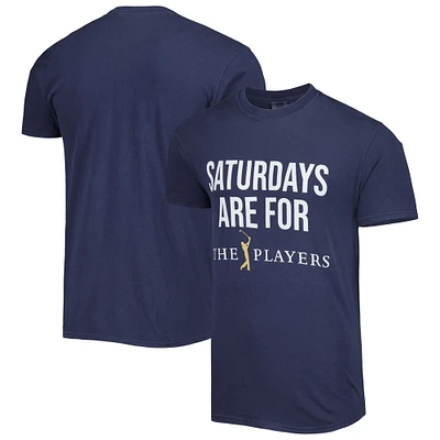 The Players Barstool Golf Saturdays Are For T-Shirt - Navy