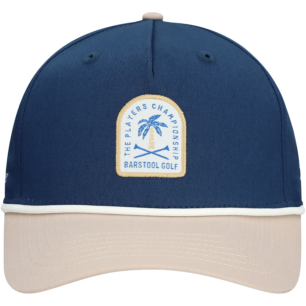 Casquette à pression en corde avec petit patch tropical THE PLAYERS pour homme Barstool Golf Navy