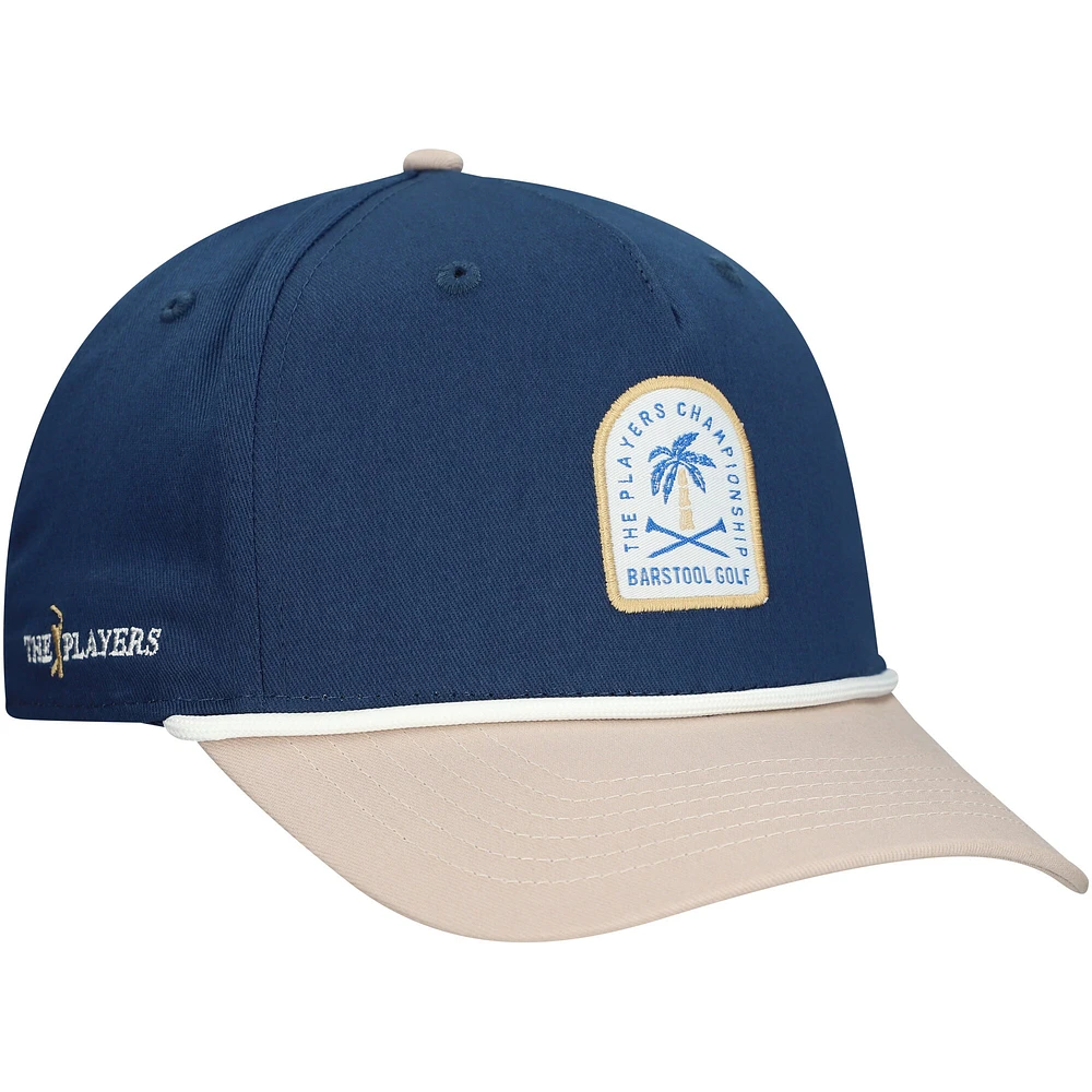 Casquette à pression en corde avec petit patch tropical THE PLAYERS pour homme Barstool Golf Navy
