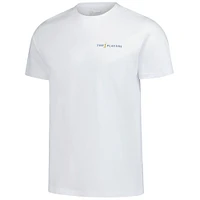 Men's Barstool Golf  White THE PLAYERS Florida Orange Garment Dyed T-Shirt