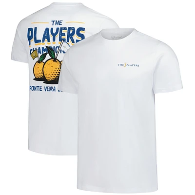 Men's Barstool Golf  White THE PLAYERS Florida Orange Garment Dyed T-Shirt