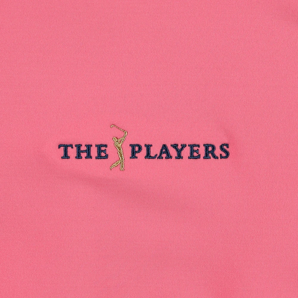 Men's FootJoy  Coral THE PLAYERS Lightweight Solid Quarter-Zip Sweatshirt