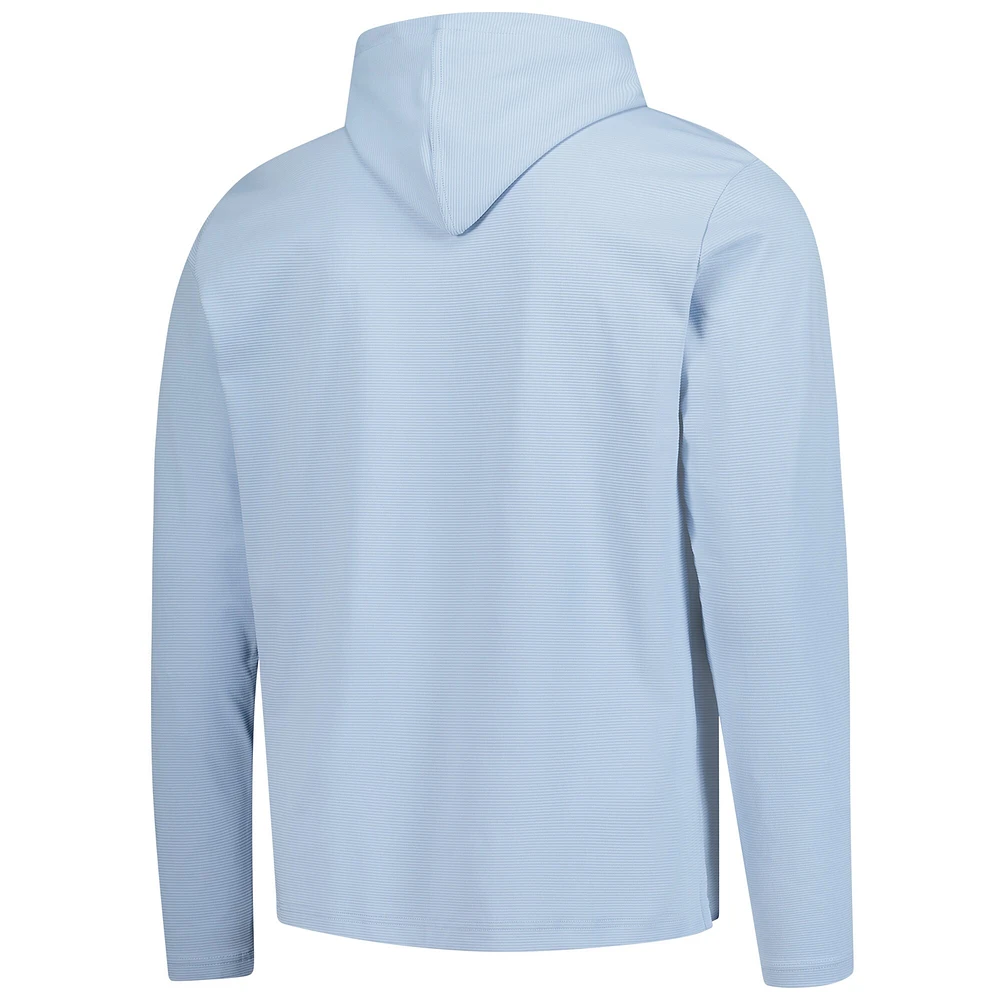 Sweat à capuche en jacquard ottoman bleu clair THE PLAYERS pour homme FootJoy