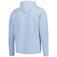 Sweat à capuche en jacquard ottoman bleu clair THE PLAYERS pour homme FootJoy