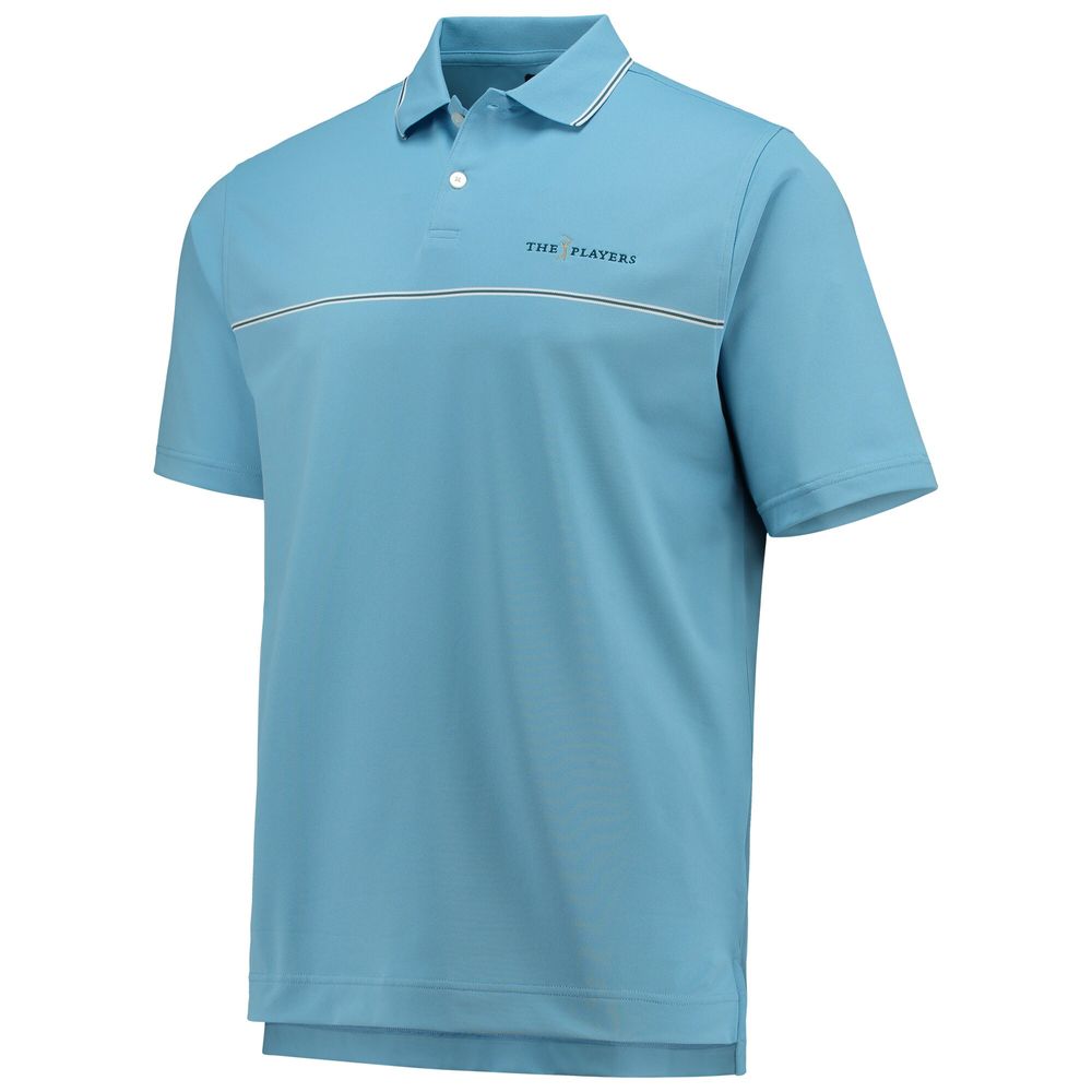 Men's FootJoy Light Blue THE PLAYERS Small Details Stretch Pique Polo