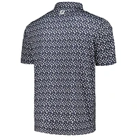 Men's FootJoy Navy THE PLAYERS Beach Print ProDry® Lisle Polo