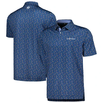 Men's FootJoy Navy THE PLAYERS Custom Print Performance Polo