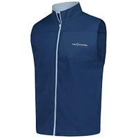 Gilet zippé en tricot ottoman bleu marine FootJoy THE PLAYERS pour homme