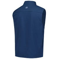 Gilet zippé en tricot ottoman bleu marine FootJoy THE PLAYERS pour homme