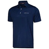 Polo FootJoy bleu marine THE PLAYERS pour hommes, imprimé triangle ton sur ton, Lisle ProDry Polo