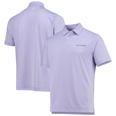 Polo FootJoy pour homme violet THE PLAYERS ProDry Lisle à pois bicolores