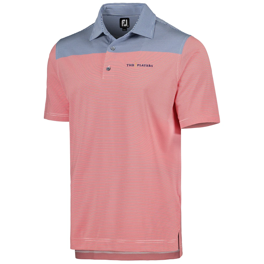 Polo en fil d'Écosse FootJoy rouge THE PLAYERS pour hommes