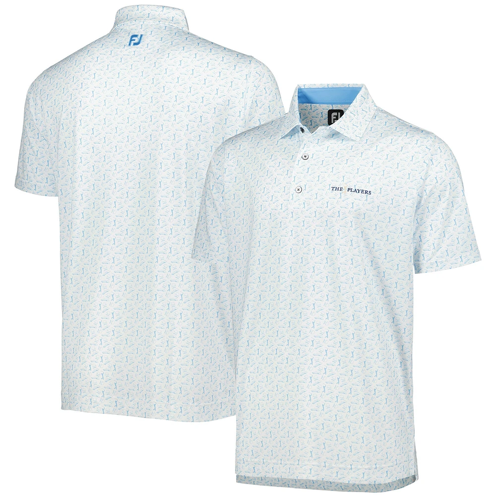 Polo ProDry FootJoy blanc/bleu clair THE PLAYERS pour homme