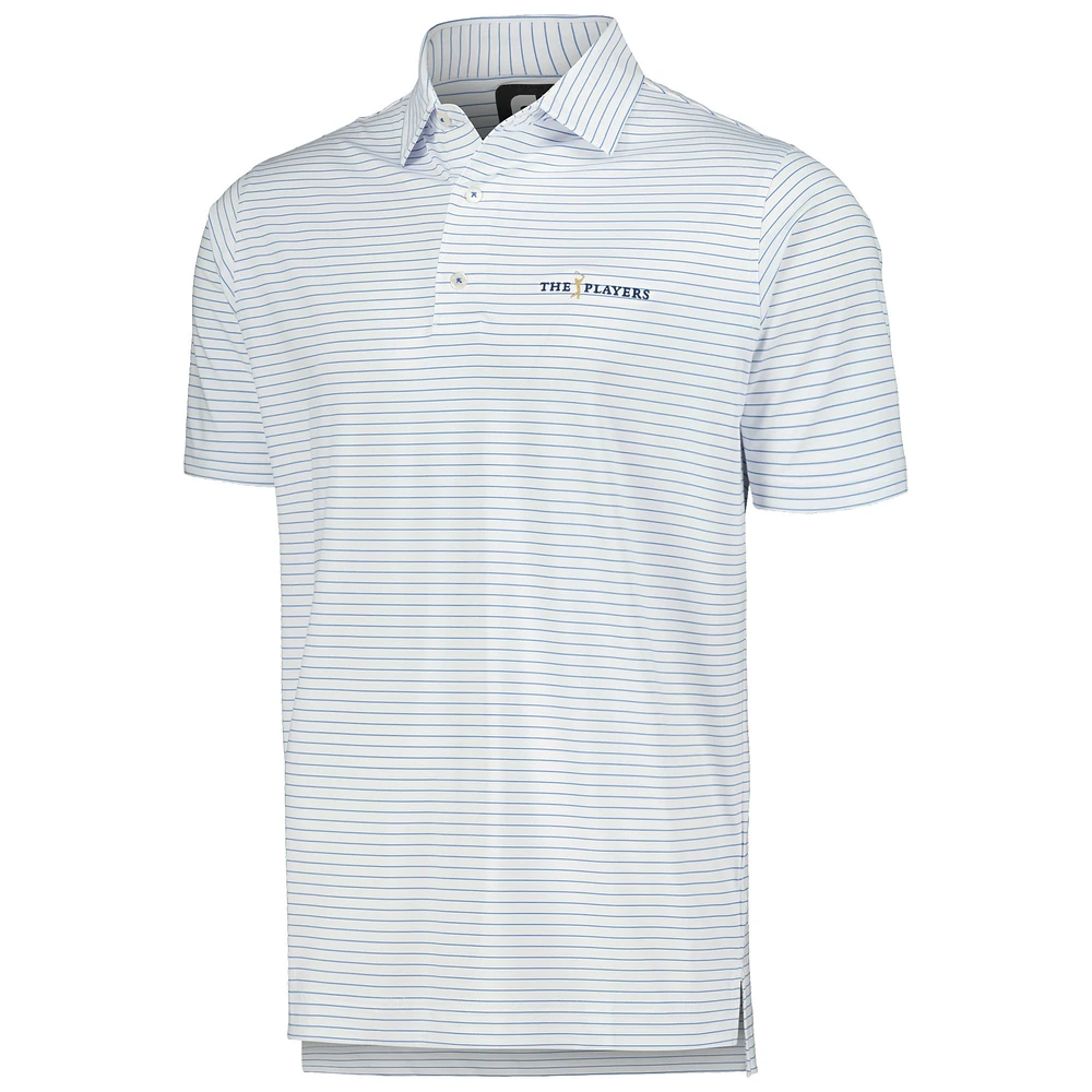 Polo blanc FootJoy THE PLAYERS Lisle Classic Stripe ProDry pour hommes