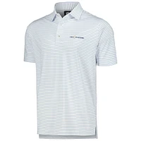 Polo blanc FootJoy THE PLAYERS Lisle Classic Stripe ProDry pour hommes