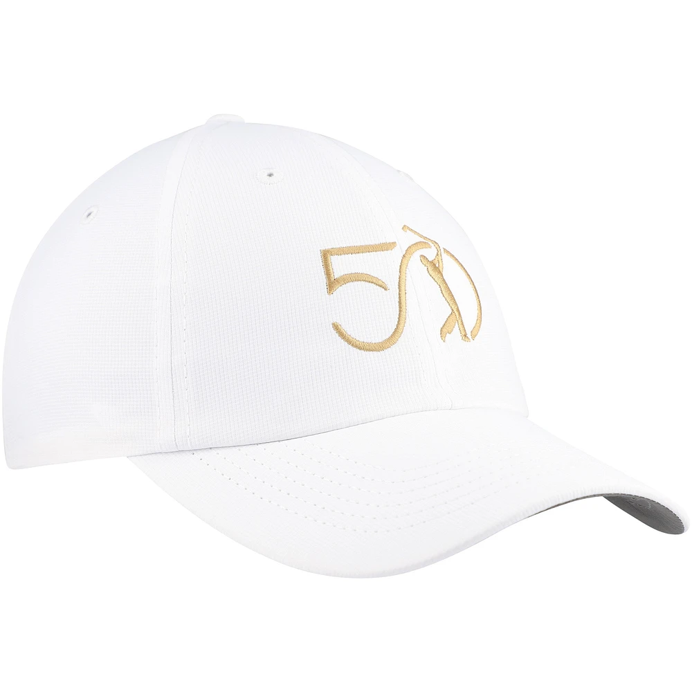 Chapeau réglable Imperial White THE PLAYERS 50e anniversaire pour hommes, The Original Performance