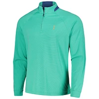 Men's johnnie-O Green THE PLAYERS Steffen Performance Raglan Quarter-Zip Top