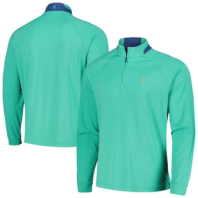 Haut à quart de zip raglan johnnie-O Green THE PLAYERS Steffen Performance pour hommes